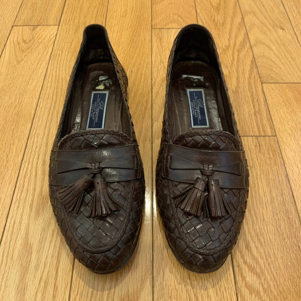 Cole Haan Bragano Brown Weaved Mens Loafers - 11